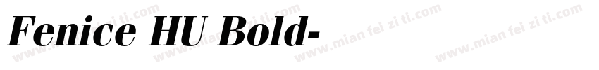 Fenice HU Bold字体转换